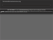 Tablet Screenshot of lerenondernemenvzw.org